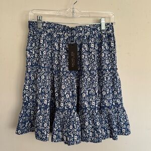 Rachel Zoe Blue Floral Skirt